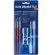 Jogo de pinceis (3), pipetas (2) e solvente