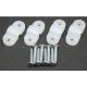 Jogo de suportes (4) de nylon para trem de pouso de arame de aço de 3 mm (1/8 pol)