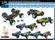 Truggy elétrico em escala 1/10 - Laranja