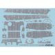 Jogo de decalques de resina - Sd.Kfz.182 King Tiger Zimmerit Decal - 1/35 - Resin Accessory