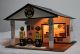 Diorama de posto de gasolina antigo - Escala 1/18 (sortimento artesenal)